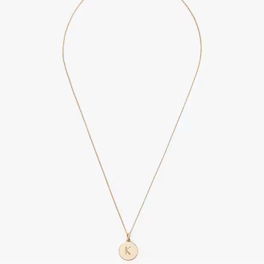NWT Kate Spade Gold Initial “K” Pendant Necklace - Picture 3 of 3
